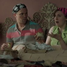 Girls: Lena Dunham durante una scena dell'episodio Role-Play della terza stagione