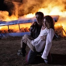 Nottetempo: Giorgio Pasotti in una drammatica scena del film con Nina Torresi