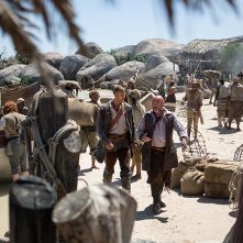 Black Sails: Tom Hopper durante una scena del primo episodio della serie