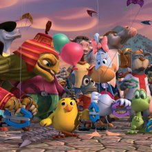 Cuccioli - Il paese del vento: una scena del film