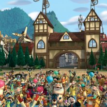 Cuccioli - Il paese del vento: una scena tratta dal film