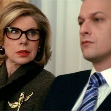 The Good Wife: Christine Baranski e Josh Charles in una scena dell'episodio A Few Words