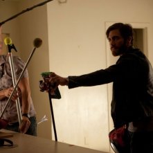 Enemy: Jake Gyllenhaal durante una ripresa