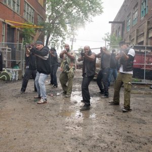 Brick Mansions: una scena action del film