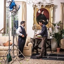 Il pretore: Francesco Pannofino con il regista Giulio Base sul set