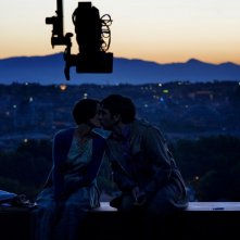 Ti ricordi di me?: Ambra Angiolini bacia Edoardo Leo sul set del film