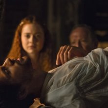 Da Vinci's Demons: Hera Hilmar e Tom Riley nell'episodio The Blood of Man