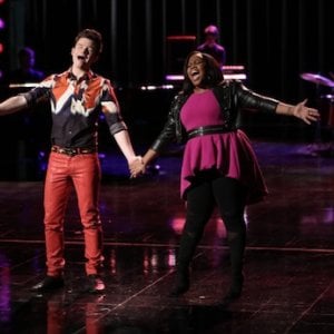 Glee: Chris Colfer e Amber Riley nell'episodio New Directions