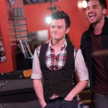 Glee: Chris Colfer in una scena dell'episodio New New York della quinta stagione