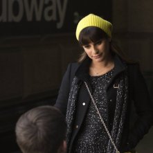 Glee: Lea Michele in una scena dell'episodio New New York