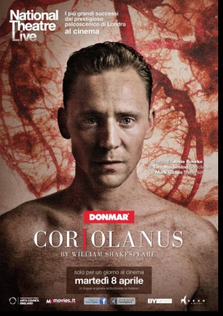 La locandina di Coriolanus, l'evento cinematografico che porta sul grande schermo lo spettacolo del National Theatre di Londra