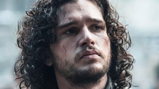 Il trono di spade: Kit Harington durante una scena della quarta stagione della fantasy series