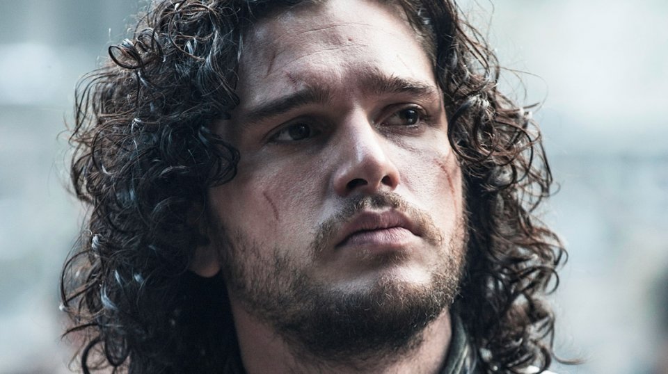Il trono di spade: Kit Harington durante una scena della quarta stagione della fantasy series