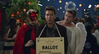 How I Met Your Mother: Josh Radnor in una scena dell'episodio La zucca supersexy