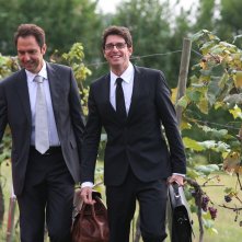 Una Ferrari per due - Neri Marcoré e Giampaolo Morelli in una scena del film tv