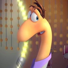 Barry, Gloria e i Disco Worms: Barry con lo sguardo un po' titubante in una scena del film