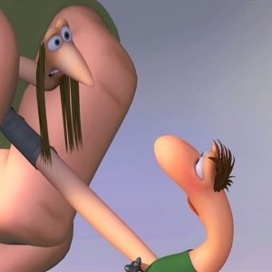 Barry, Gloria e i Disco Worms: Barry insieme a Gloria in una scena del film