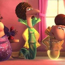 Barry, Gloria e i Disco Worms: una scena del film