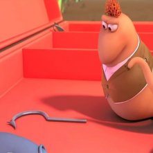 Barry, Gloria e i Disco Worms: una scena del film animato