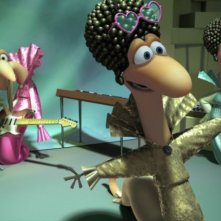 Barry, Gloria e i Disco Worms: una scena musicale del film