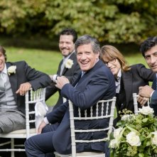 Un matrimonio da favola: Adriano Giannini, Emilio Solfrizzi e Riccardo Rossi durante la cerimonia