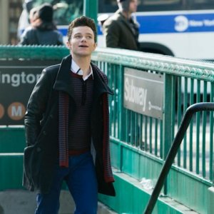 Glee: Chris Colfer in una scena dell'episodio New New York