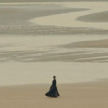 Un primo piano di Felicity Jones nei panni dell'amante di Charles Dickens in The Invisible Woman