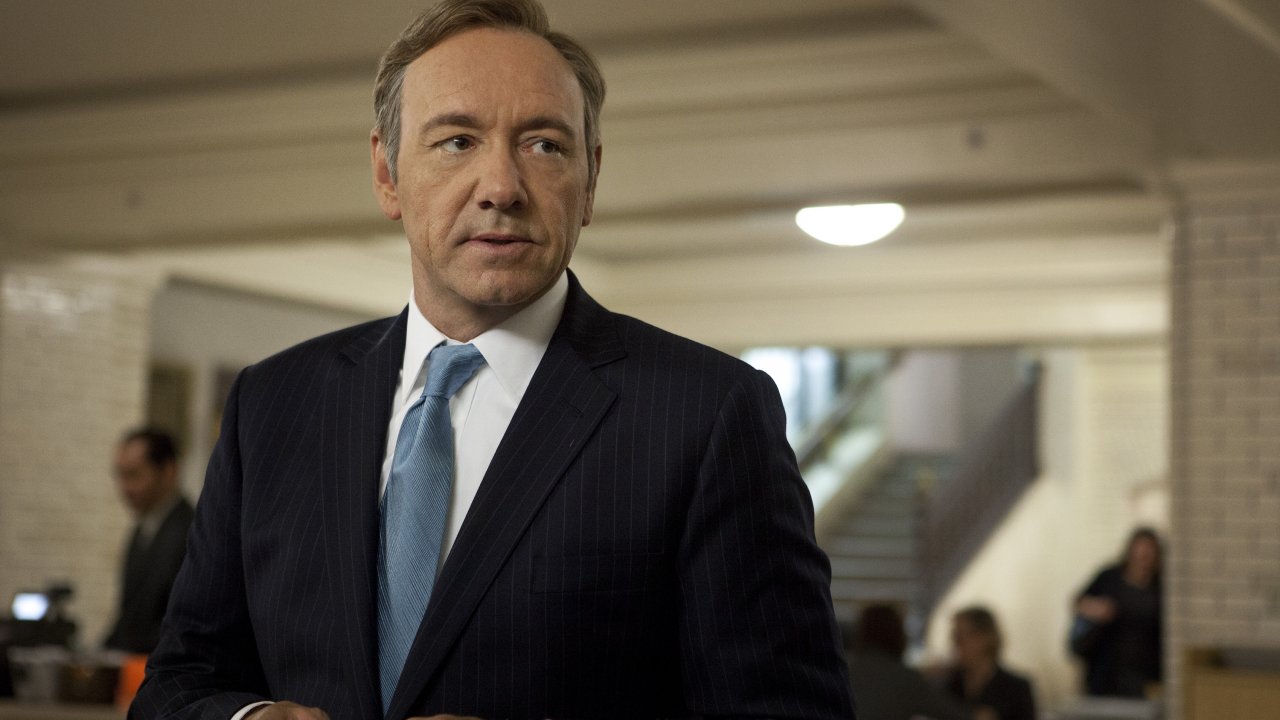 Kevin Spacey in una scena di House of Cards - Gli intrighi del potere