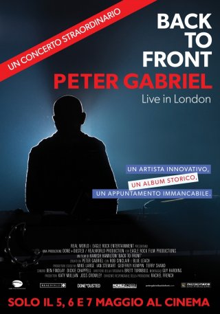 Back To Front - Peter Gabriel Live in London: la locandina del film