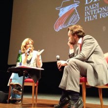 Cristina Comencini al Bif&st 2014 sul palco del Teatro Petruzzelli durante la lezione di cinema