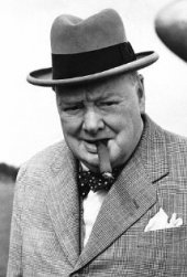 Una foto di Winston Churchill