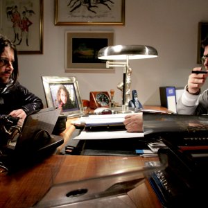 In Nomine Satan: Stefano Cavlagna con Emanuele Cerman in una scena