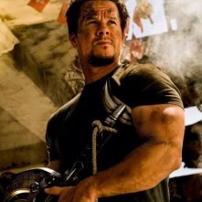 Transformers: Age of Extinction: Mark Wahlberg in una scena del film