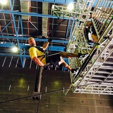 San Andreas: 3D - Ecco Dwayne Johnson impegnato in una seduta di allenamento sul set