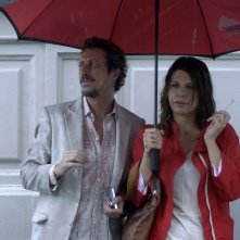 Luca Bizzarri con Geppi Cucciari in Un fidanzato per mia moglie, una curiosa scena del film