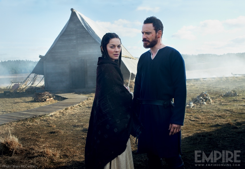 Macbeth: Michael Fassbender e Marion Cotillard in un'immagine promozionale di Empire