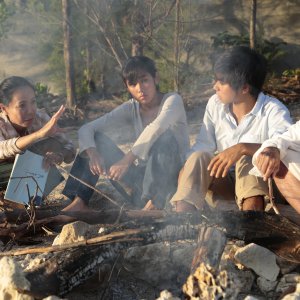 Still the Water: Nijiro Murakami e Jun Yoshinaga sul set del film con la regista Naomi Kawase