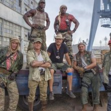 I mercenari 3 - The Expendables: foto di gruppo sul set
