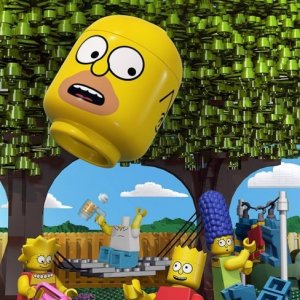 I Simpson: un poster dell'episodio Brick Like Me a tema Lego
