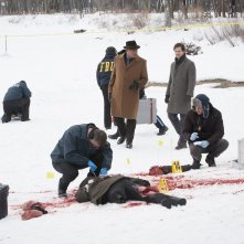 Hannibal: Hugh Dancy con Laurence Fishburne in una scena dell'episodio Shiizakana, seconda stagione