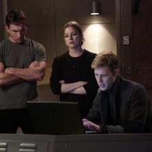 Revenge: Gabriel Mann ed Emily VanCamp in una scena dell'episodio Impetus, terza stagione