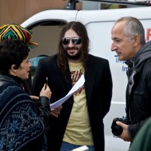 Sexy Shop: i due registi del film Maria Erica Pacileo e Fernando Maraghini in una foto dal set