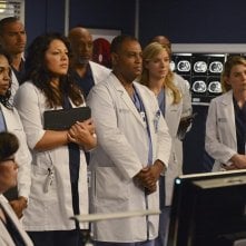 Grey's Anatomy: Ellen Pompeo, Sara Ramirez, Jerrika Hinton, Jesse Williams, James Pickens nell'episodio We Are Never Getting Back Together
