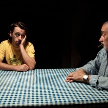 Sogni di gloria: Gabriele Pini in un'immagine del film con Alessandro Guariento