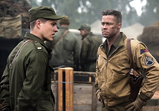 Fury: Brad Pitt a colloquio con un giovane soldato