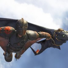 Dragon Trainer 2: Hiccup in volo con Sdentato in una spettacolare scena del film