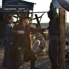 The Salvation: Mads Mikkelsen sul set con Eva Green e Jeffrey Dean Morgan