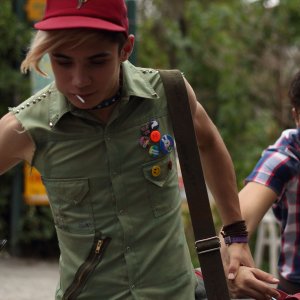 Xenia: Kostas Nikouli corre con Nikos Gelia in un'immagine del film