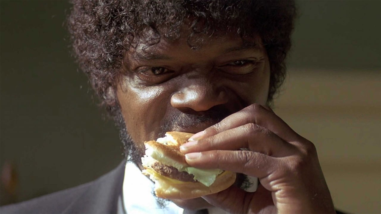 Primo piano di Samuel L. Jackson in Pulp Fiction