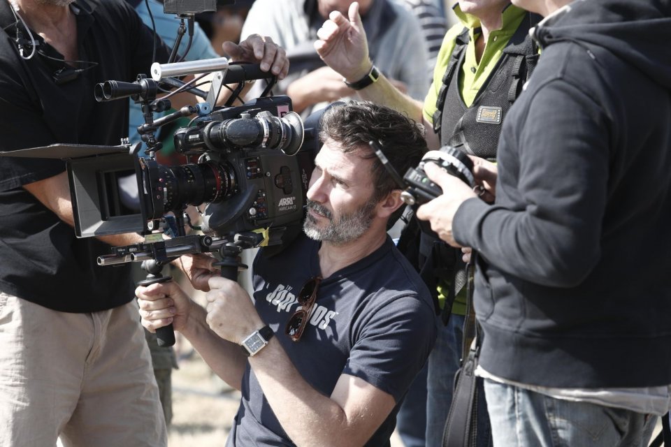 The search: il regista Michel Hazanavicius durante le riprese